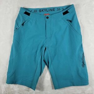 Troy Lee Designs Skyline Shorts Men's 36 Blue MTB Mountain Biking Cycling Skate